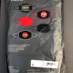 5-Face Masks,,one size—